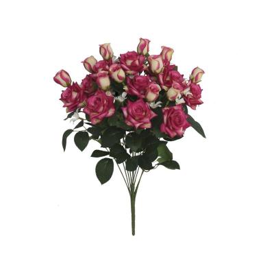 RAMO ROSAS-CAPULLOS X 11-53 CM FUCSIA