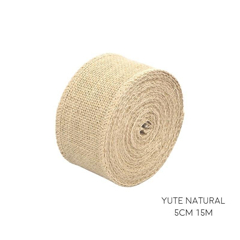 CINTA YUTE 5 CM X 15 M BEIS
