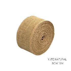 CINTA YUTE 5 CM X 15 M NATURAL