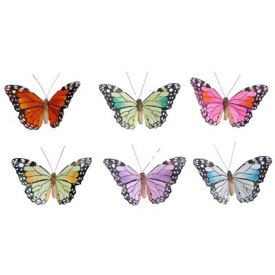 MARIPOSAS C/DETALLES NEGRO 6 MIX CM 12,5 PICK CF12