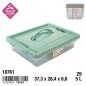 CAJA Nº 29 NEW BOX CON CIERRES Y ASA 5 L DISPONIBLE EN BEIG, ROSA Y VERDE