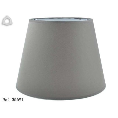 PANTALLA CONICA ANCHA 30CM.GRIS