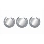 JGO. 3 ESPEJOS PLATA 25 CM.