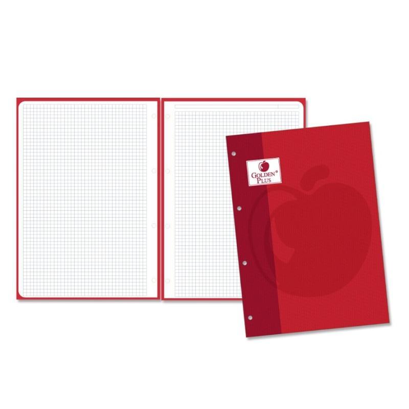 GOLDEN RECAMBIO A4 80 H 90 GR. ROJO