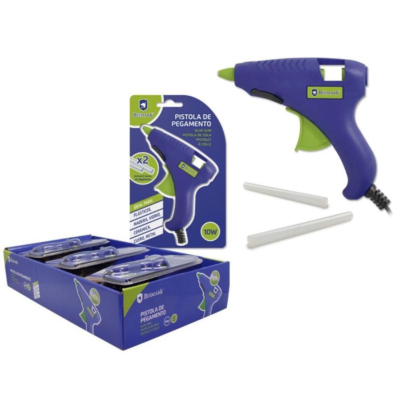 PISTOLA SILICONA 10 W + 2 RECAMBIOS
