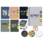 CUADERNO ESPIRAL A5 COLLEGE 80H TACOS DE NOTAS 80G