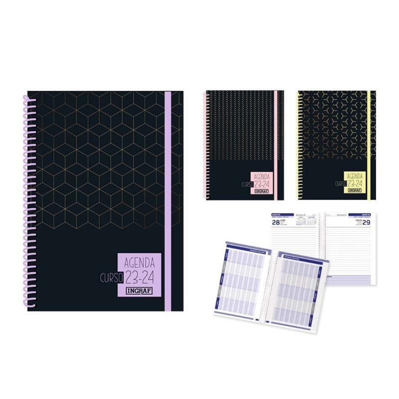 AGENDA ESCOLAR GLITTER 4º D/P CARTON -23/24