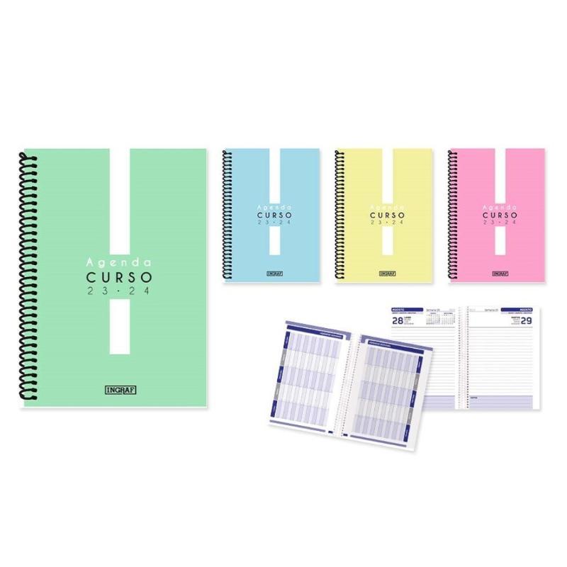 AGENDA ESCOLAR PASTEL 4º D/P CAS 23-24