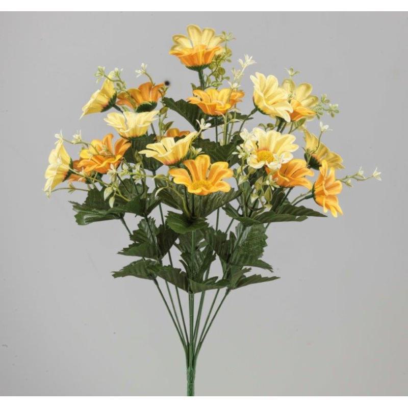RAMO MARGARITAS X 10 45 CM AMARILLO
