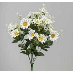 RAMO MARGARITAS X 10 45 CM CREMA