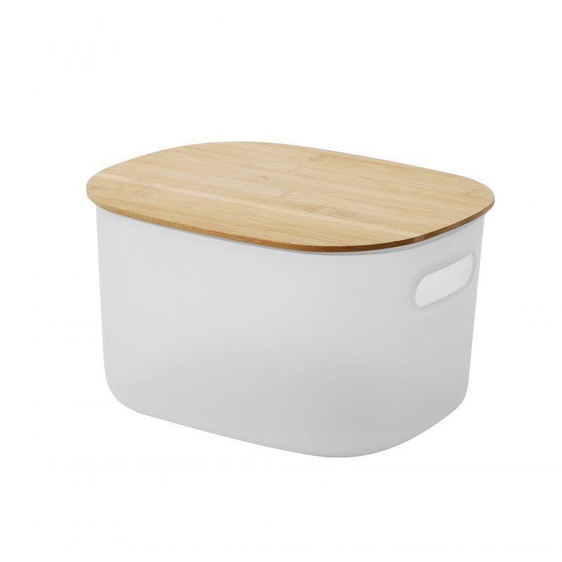 CAJA C/TAPA PVC BLANCO 27*23*16 CM