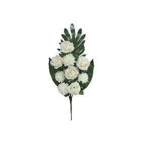CONJUNTO ROSAS-MUM X9-52 CM BLANCO