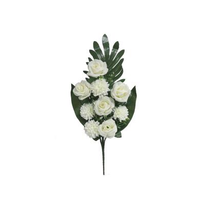 CONJUNTO ROSAS-MUM X9-52 CM BLANCO