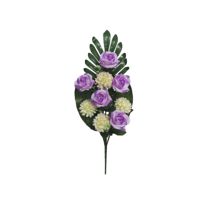 CONJUNTO ROSAS-MUM X9-52 CM VIOLETA