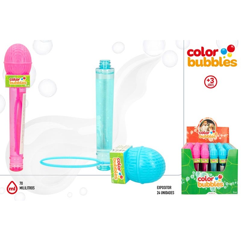 COLOR BUBBLES MICROFONO POMPAS