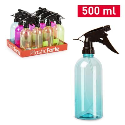 BOTELLA ALTA PET 500 ML PISTOLA SURT TRANSLUCIDO