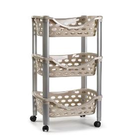 CARRITO AIRE 3 CESTAS MARRON