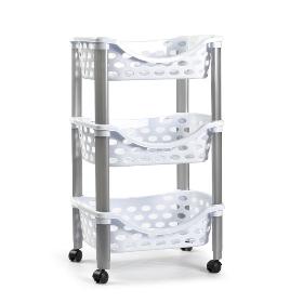 CARRITO AIRE 3 CESTAS BLANCO