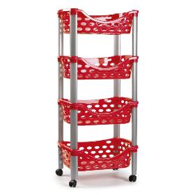 CARRITO AIRE 4 CESTAS ROJO