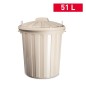 CUBO BASURA CITY 51 L MARRON CAFE