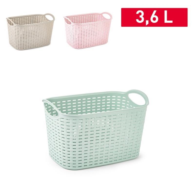CESTA RATTAN Nº7 3.6 L 24X16.5 CM SURT VRM