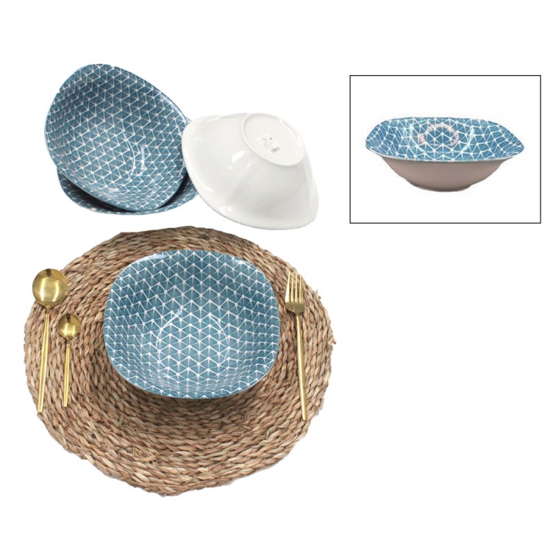 BOWL ENSALADERA 23 CM CUADRADO DIS. 2