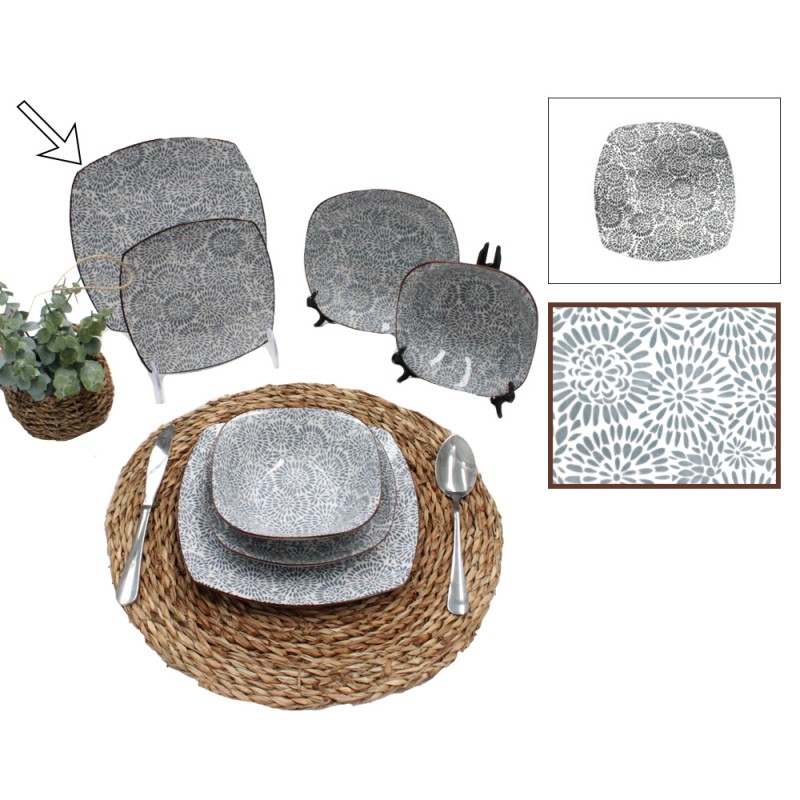 PLATO 26 CM CUADRADO DIS.5