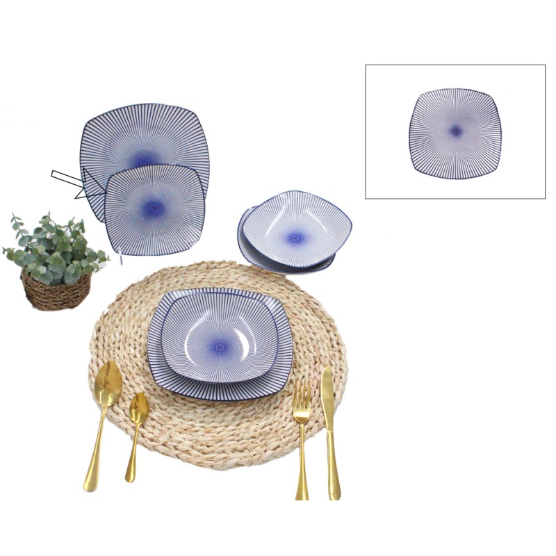 PLATO 20 CM CUADRADO DIS.7
