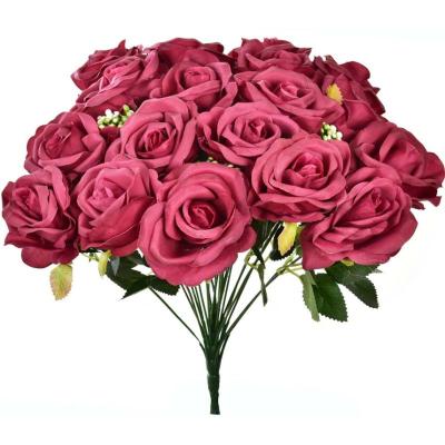 RAMO ROSAS X24-46 CM ROJO