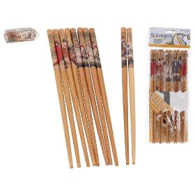 SET 5 JUEGOS DE PALILLOS CHINOS