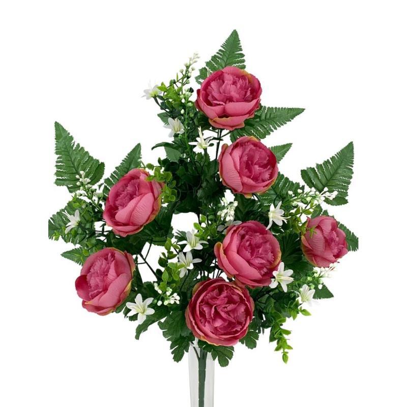 R.U/C PEONIAS X14 ROSA PALO 56 CM