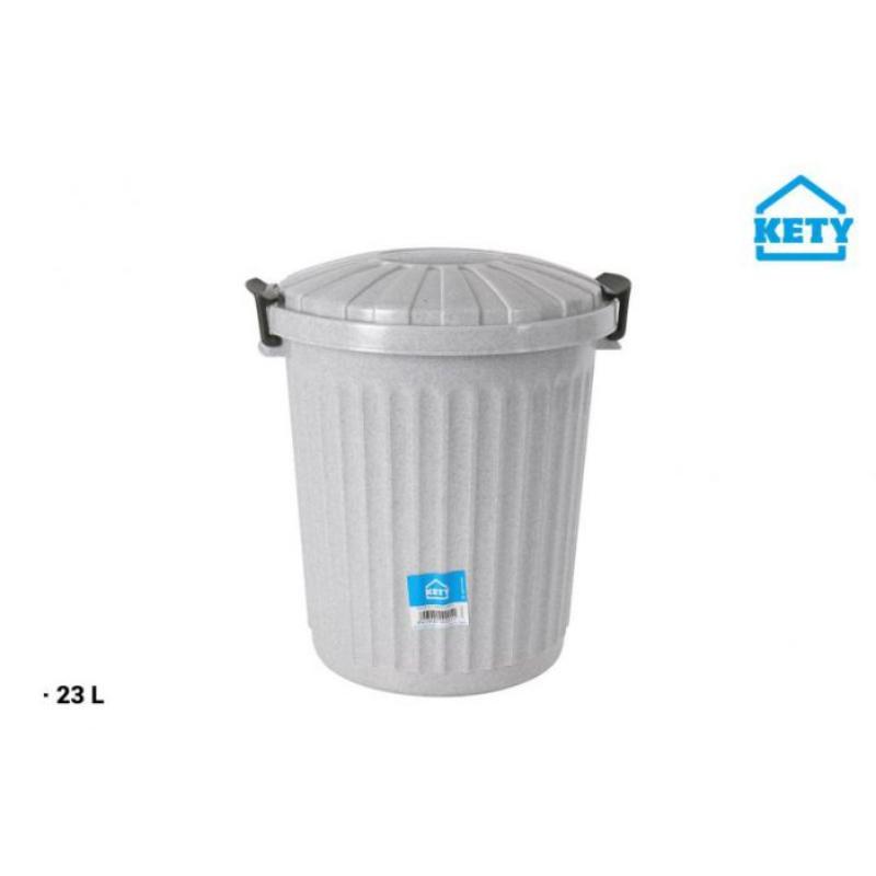 CUBO BASURA CON TAPA 23 L KETY