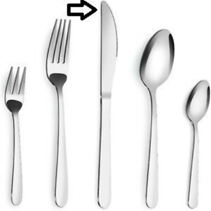 CUCHILLO SANDRA PLATEADO X3