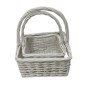 SET 2 CESTAS MIMBRE 30*30*13 ASA 35 BLANCA