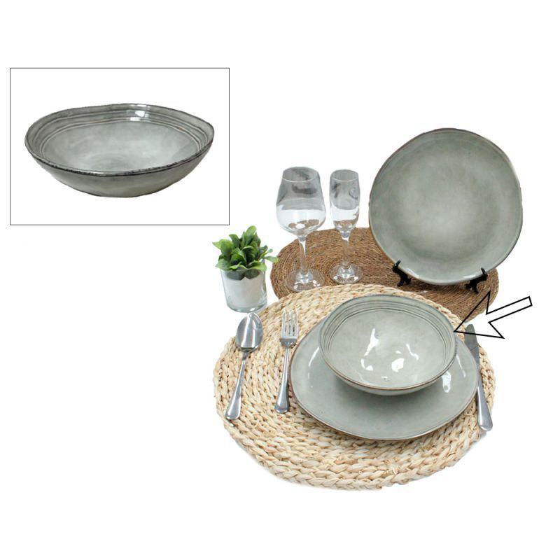 PLATO GRES HONDO 20.5 CM.