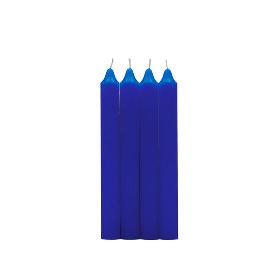 PACK 4 VELAS CILINDRICA AZUL