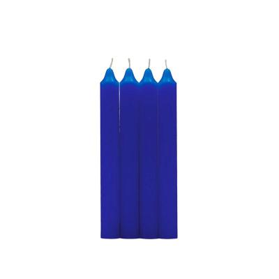 PACK 4 VELAS CILINDRICA AZUL