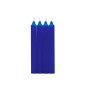 PACK 4 VELAS CILINDRICA AZUL