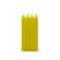 PACK 4 VELAS CILINDRICA AMARILLO
