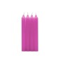 PACK 4 VELAS CILINDRICA LILA