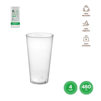 VASO COCKTAIL RUTILIZABLE 480CC (16OZ) PP 4 UDS