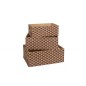 SET 3 CAJONES MADERA 38X28X15 CM.