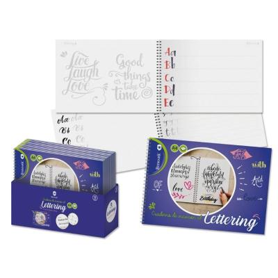 CUADERNO LETTERING A4-32 HOJAS CON ESPIRAL