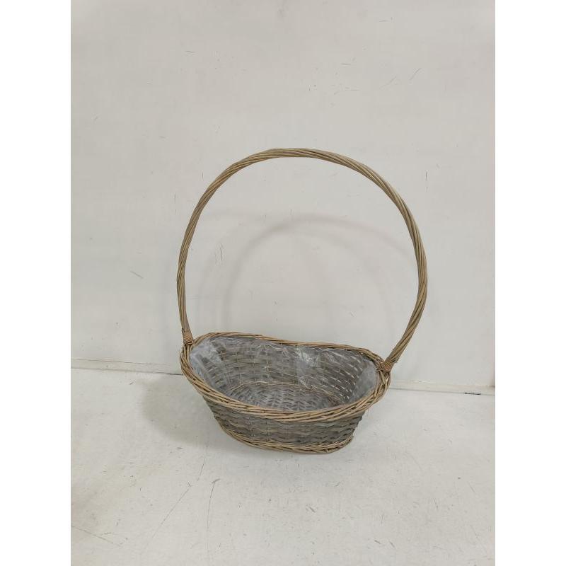 CESTA NAVIDAD 52*33*14 GRIS