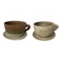 TAZA MACETERO C/PLATO EN 2 DEC 29*23*14 CM