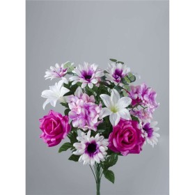 RAMO ROSA COMBI X18 55CM FUXIA                    