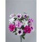 RAMO ROSA COMBI X18 55CM FUXIA                    