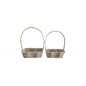 SET 2 CESTAS MIMBRE 33*18*12 CM 45