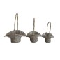 SET 3 CESTAS MIMBRE 38*27*21 CM 54H