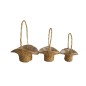 SET 3 CESTAS MIMBRE 38*27*21 CM 54H